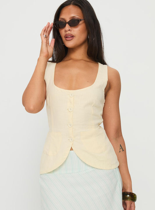 Spirito Vest Top Butter