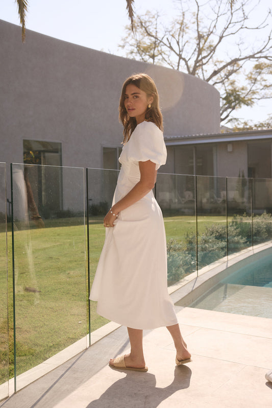 Jungle Adventure Maxi Dress White