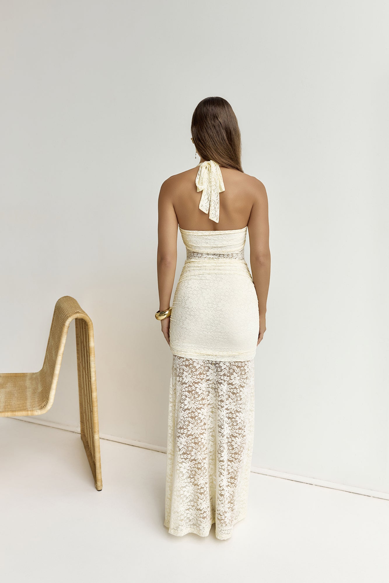 Annika Maxi Dress Lemon