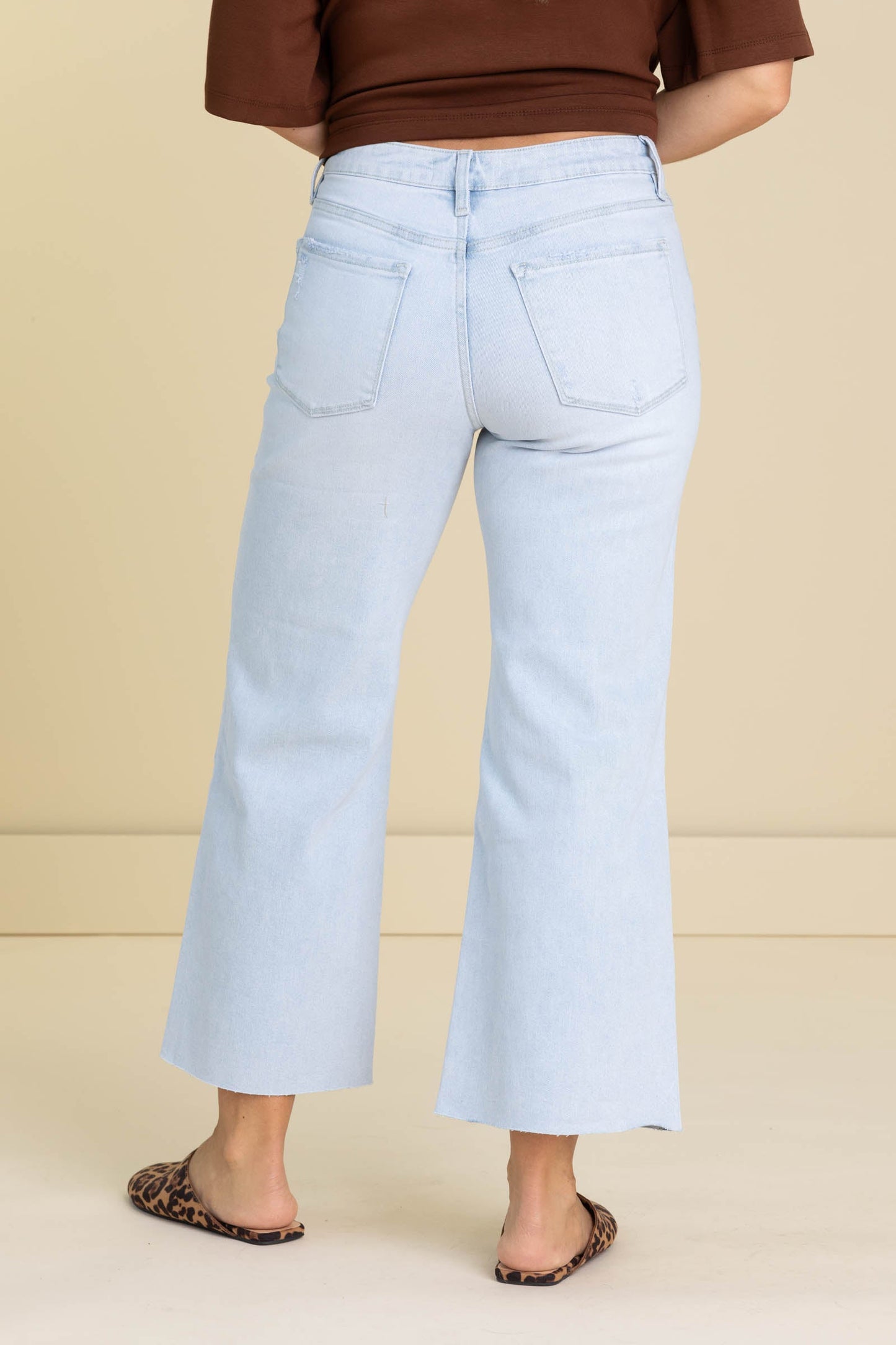 Vervet Light Wash High Rise Wide Leg Jeans