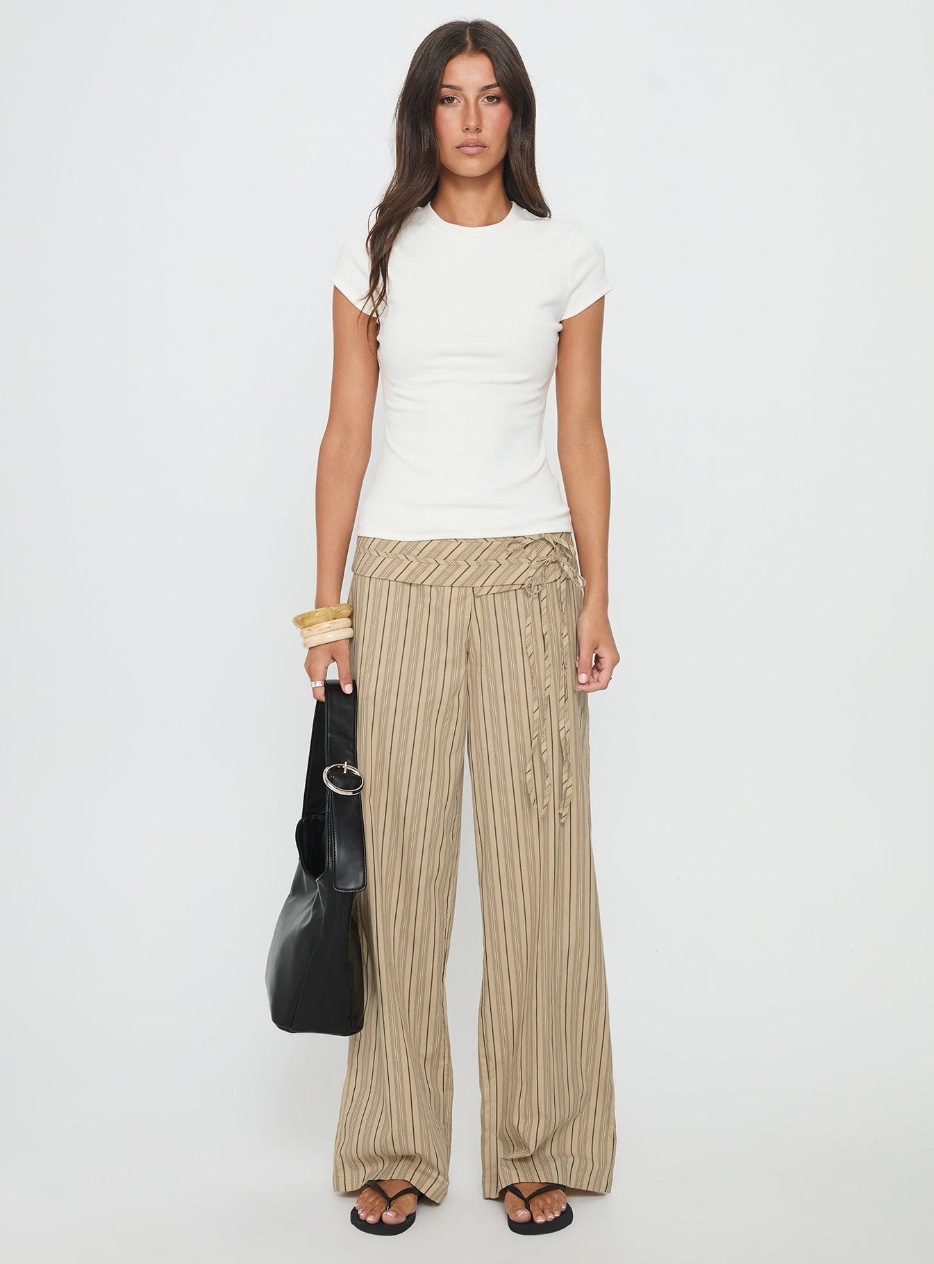 Baseline Longline Rib Top White