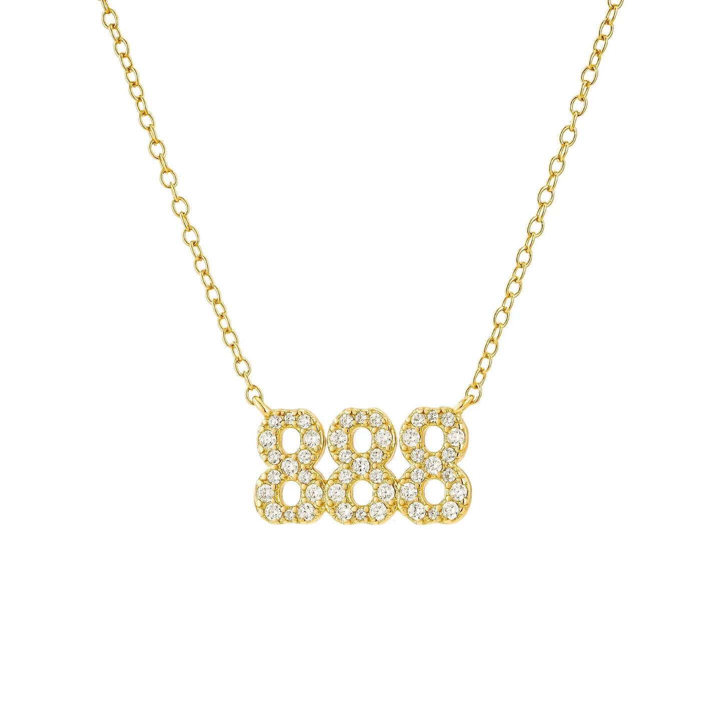 Crystal Angel Number Necklace