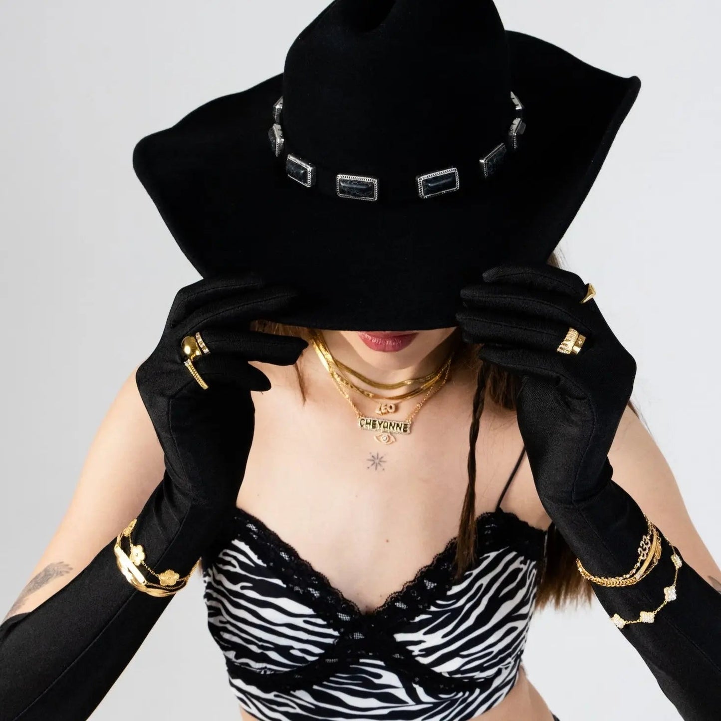 Custom Crystal Bubble Nameplate Necklace