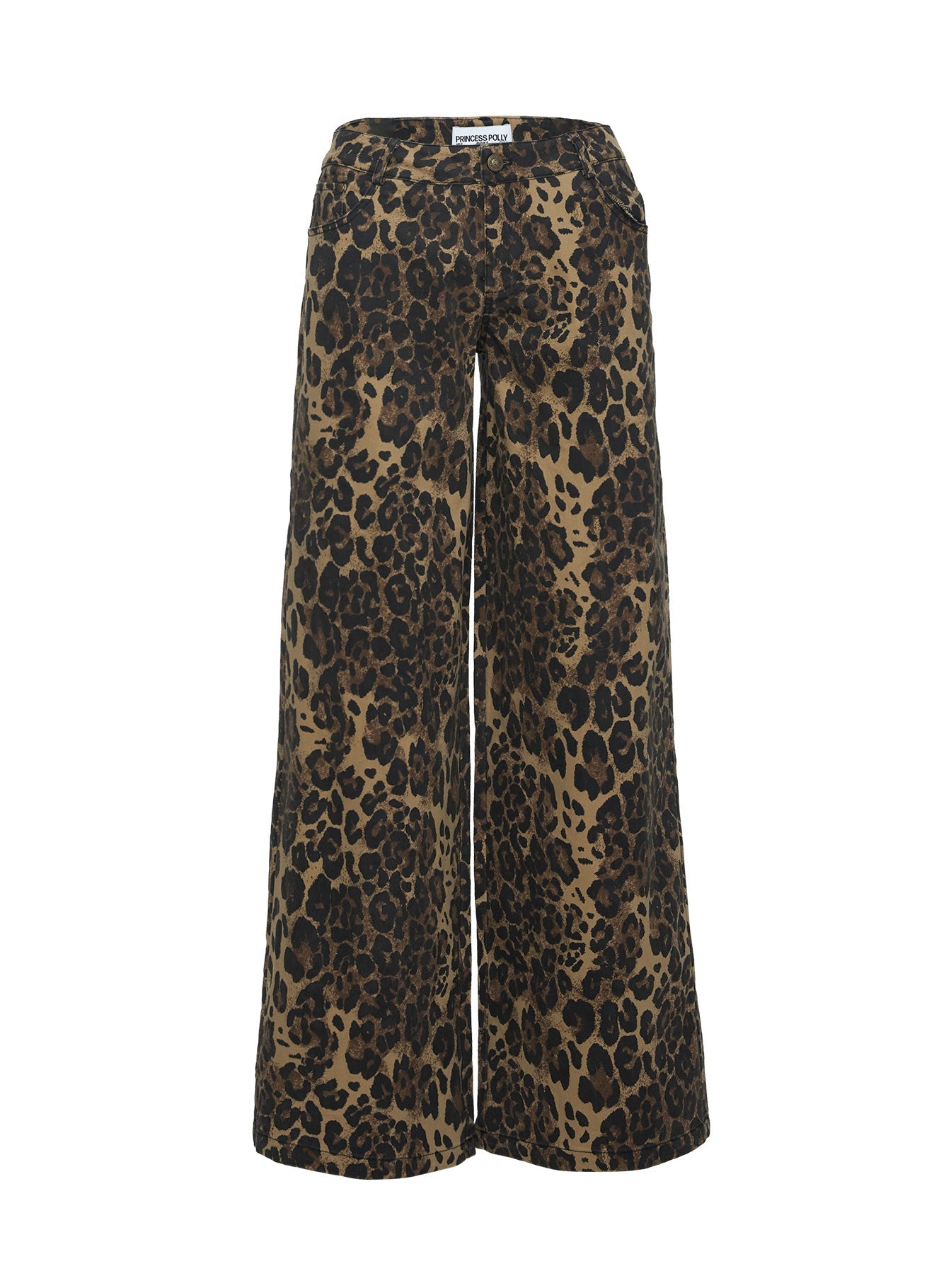 Pantar Low Rise Pants Leopard Petite