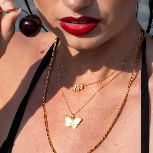 Slider Charm Angel Number Necklace