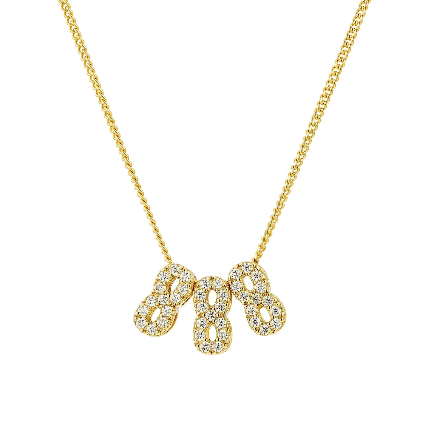 Slider Charm Angel Number Necklace