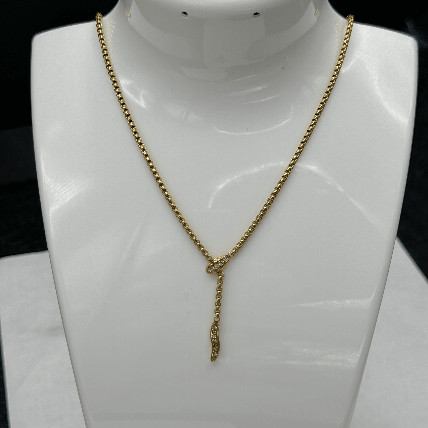 Snake Drop Necklace