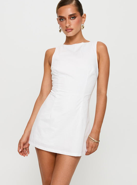 Yumiko Romper White Petite