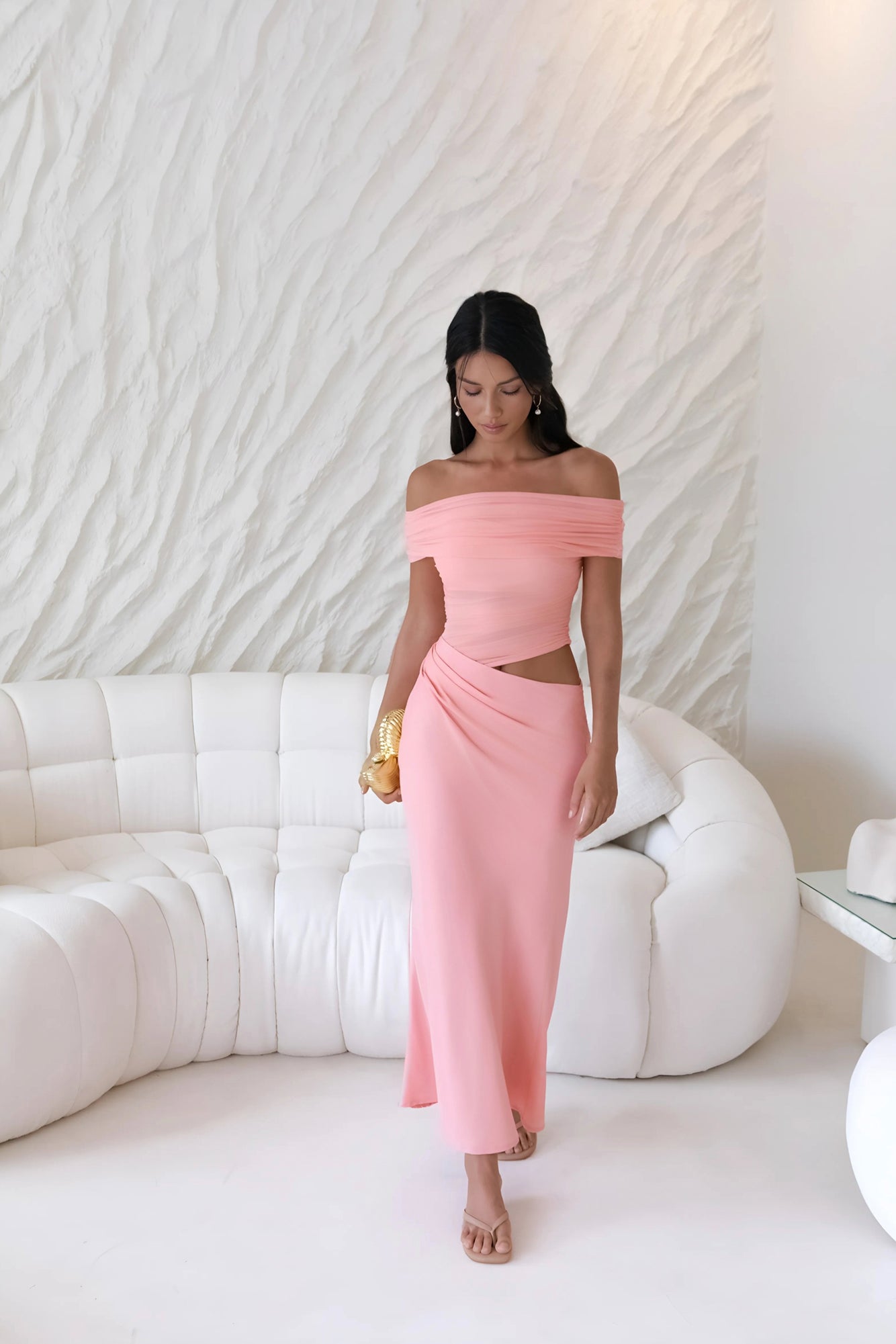 Coastal Reverie Maxi Dress Pink