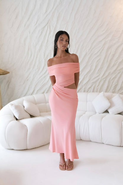 Coastal Reverie Maxi Dress Pink