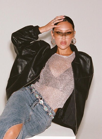 Palasades Top Silver