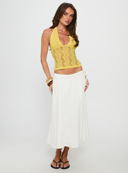 Cruizer Halter Top Yellow