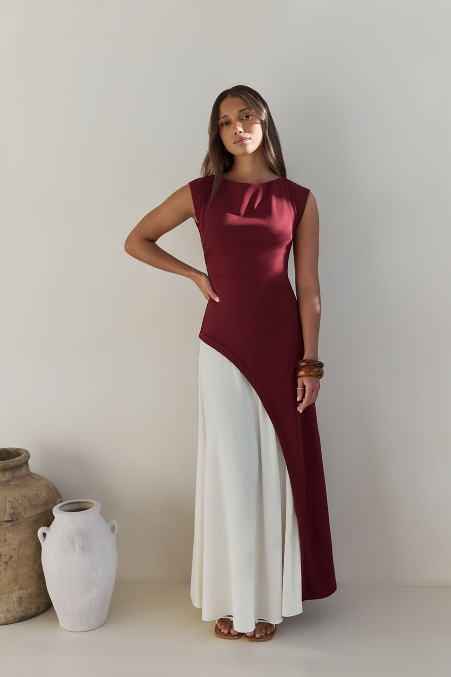 Forever A Star Maxi Dress Wine