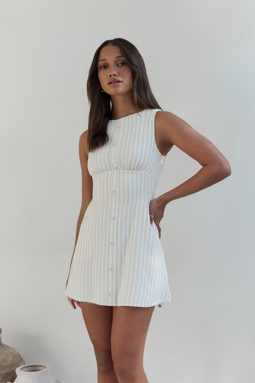 La Costa Mini Dress Beige