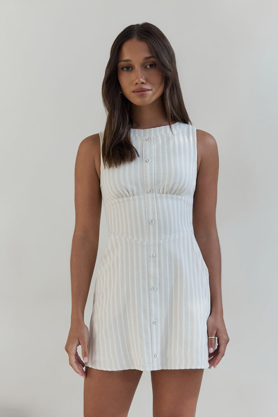 La Costa Mini Dress Beige