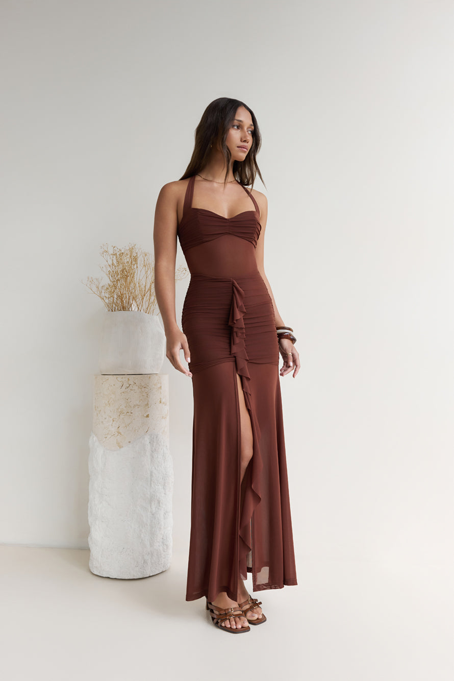 Tallula Maxi Dress Espresso