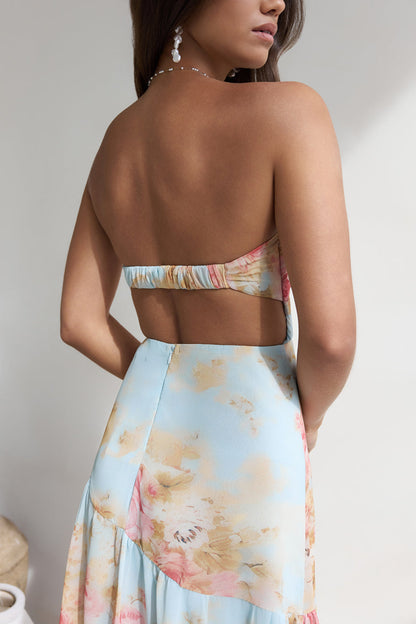 Beyond The Glow Strapless Maxi Dress Print