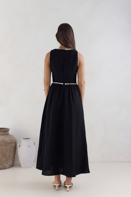 Sea Breeze Stories Maxi Dress Black