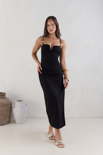Marianna Midi Dress Black