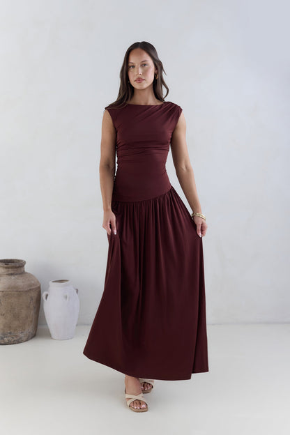 Soluna Maxi Dress Brown