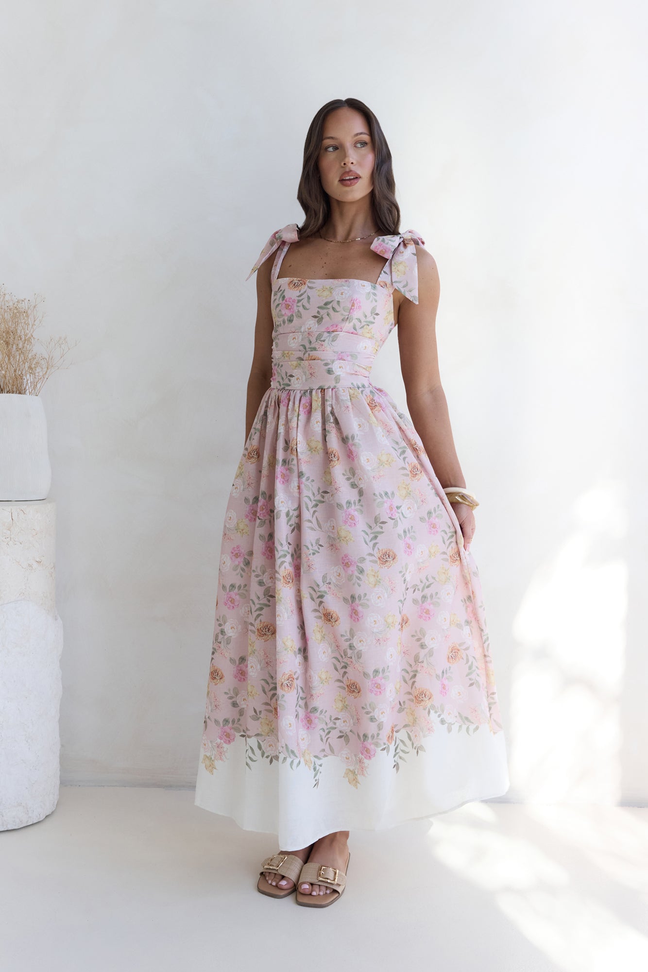 Sunflower Swing Maxi Dress Pink