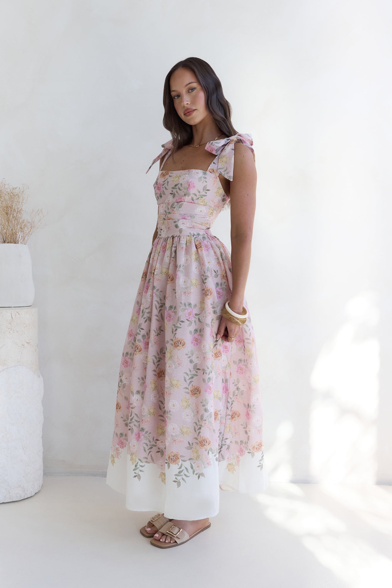 Sunflower Swing Maxi Dress Pink