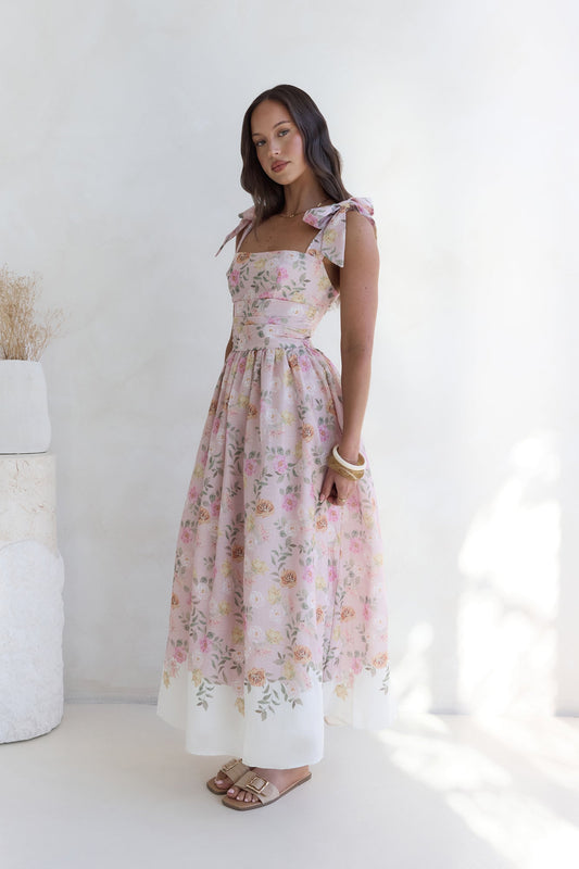 Sunflower Swing Maxi Dress Pink