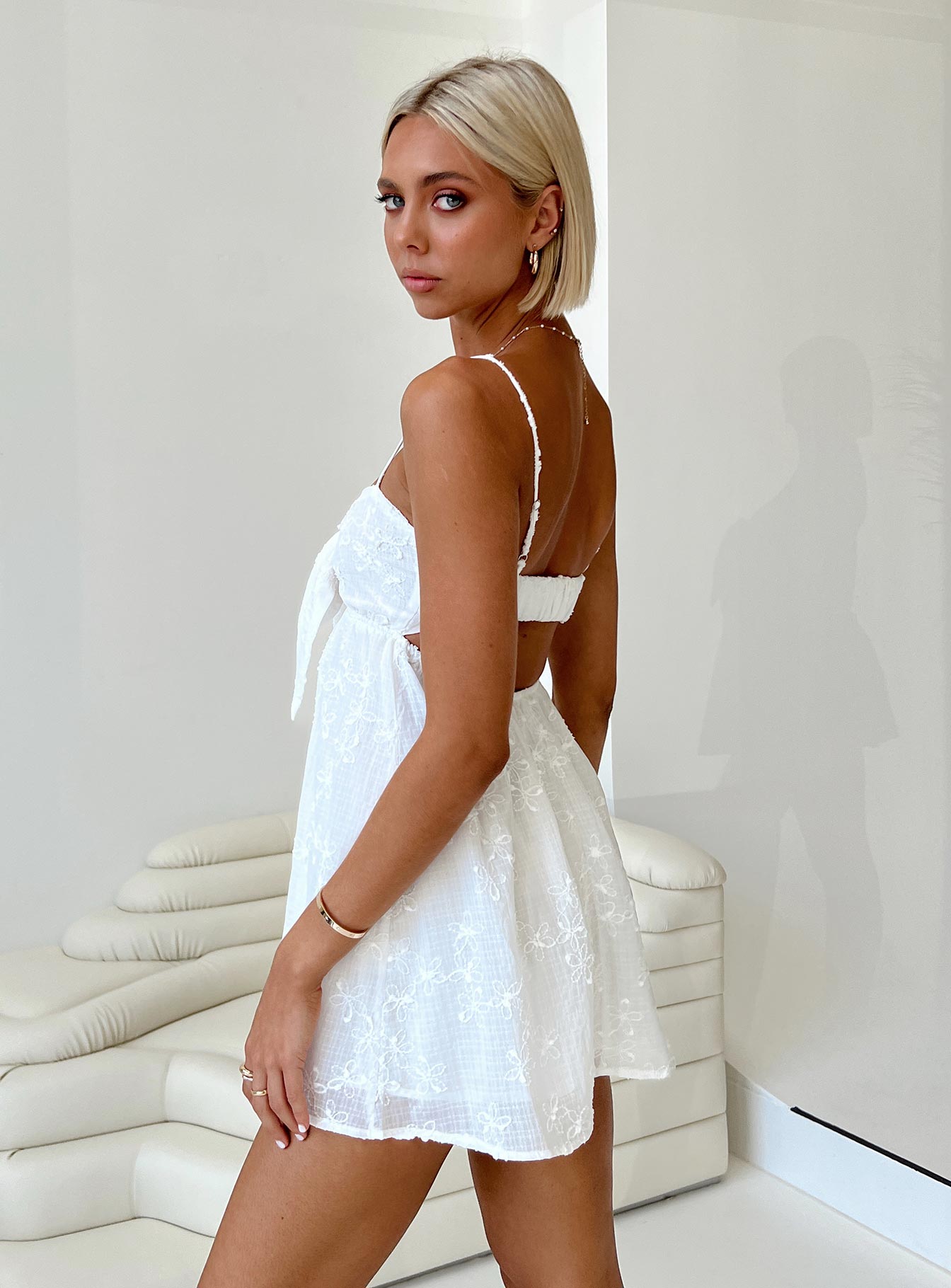 Granno Mini Dress White Petite