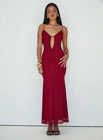 Capisce Maxi Dress Red Petite