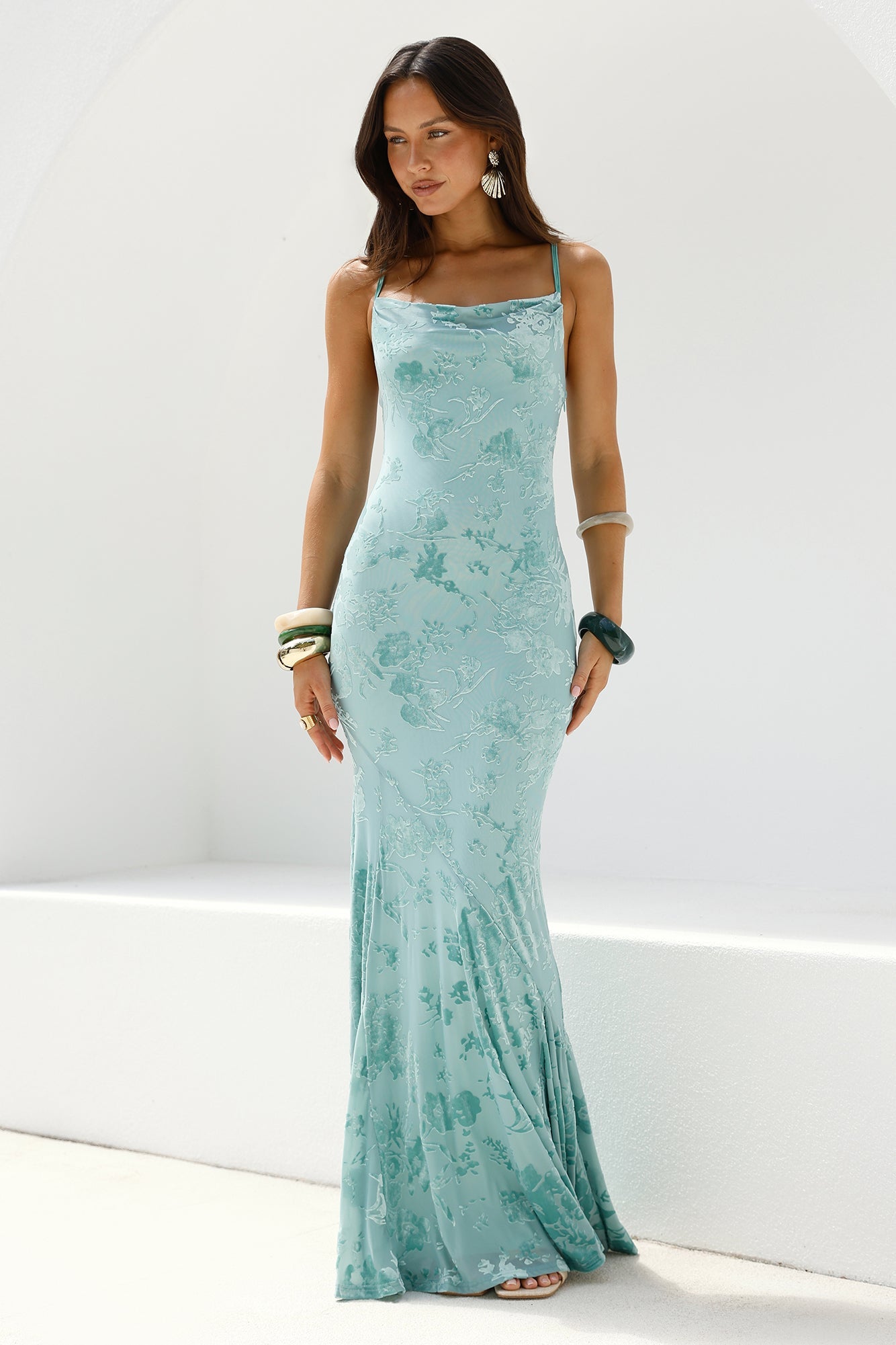 Fortune Flow Maxi Dress Sage