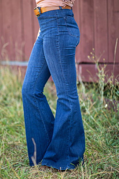 Judy Blue Dark Wash Super Flare Jeans