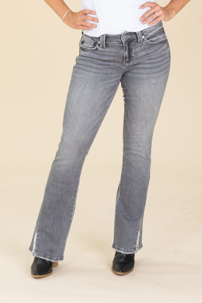 KanCan Gray Low Rise Bootcut Jeans