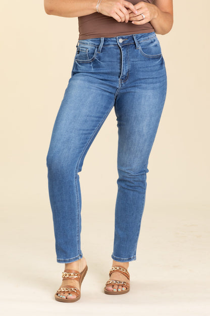 KanCan High Rise Straight Slim Jeans