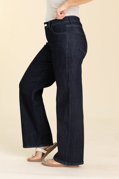 KanCan Dark Wide Leg Jeans