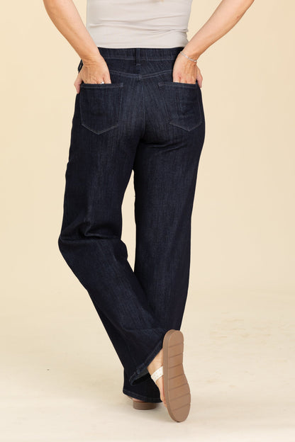 KanCan Dark Wide Leg Jeans