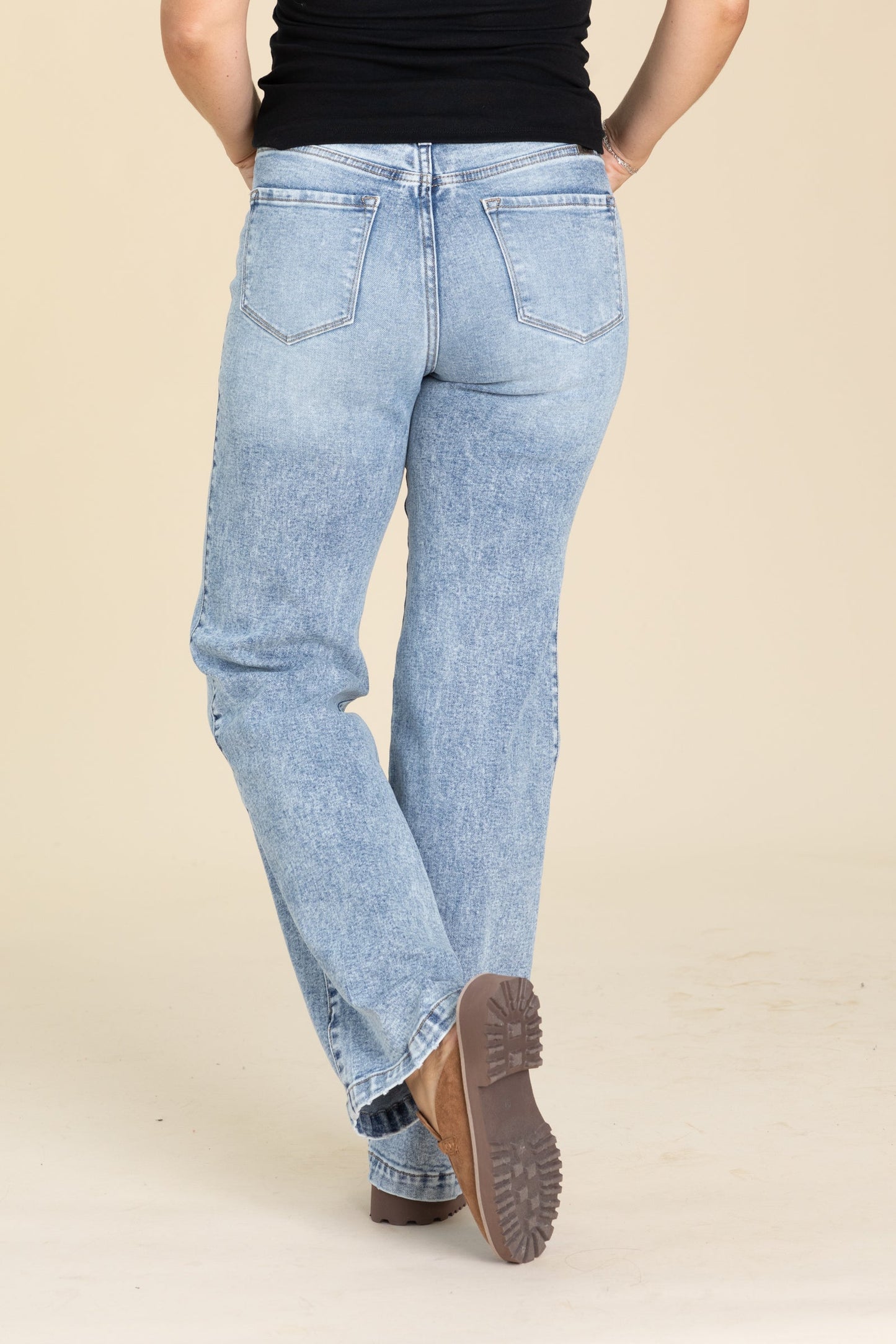 KanCan Bleached Light Wash 90s Flare Jeans