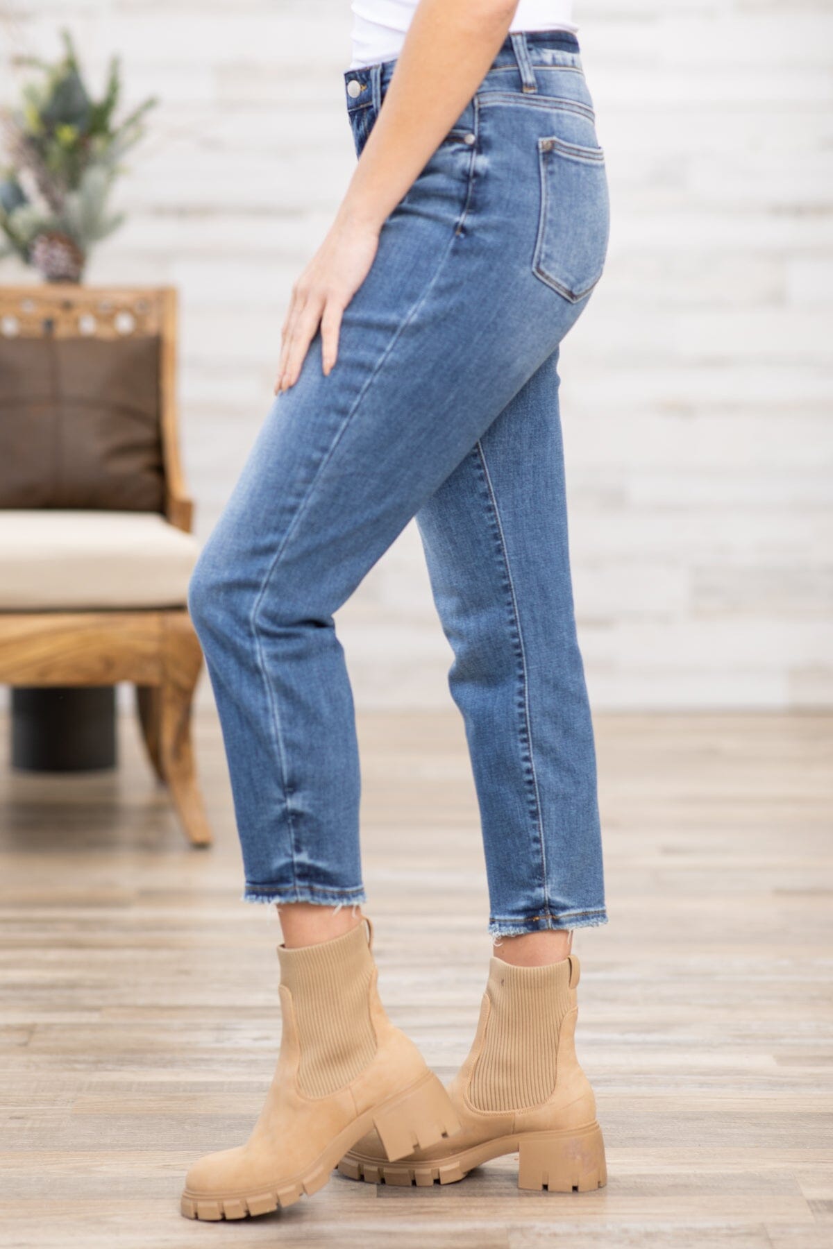 Judy Blue Non Distressed Boyfriend Jeans