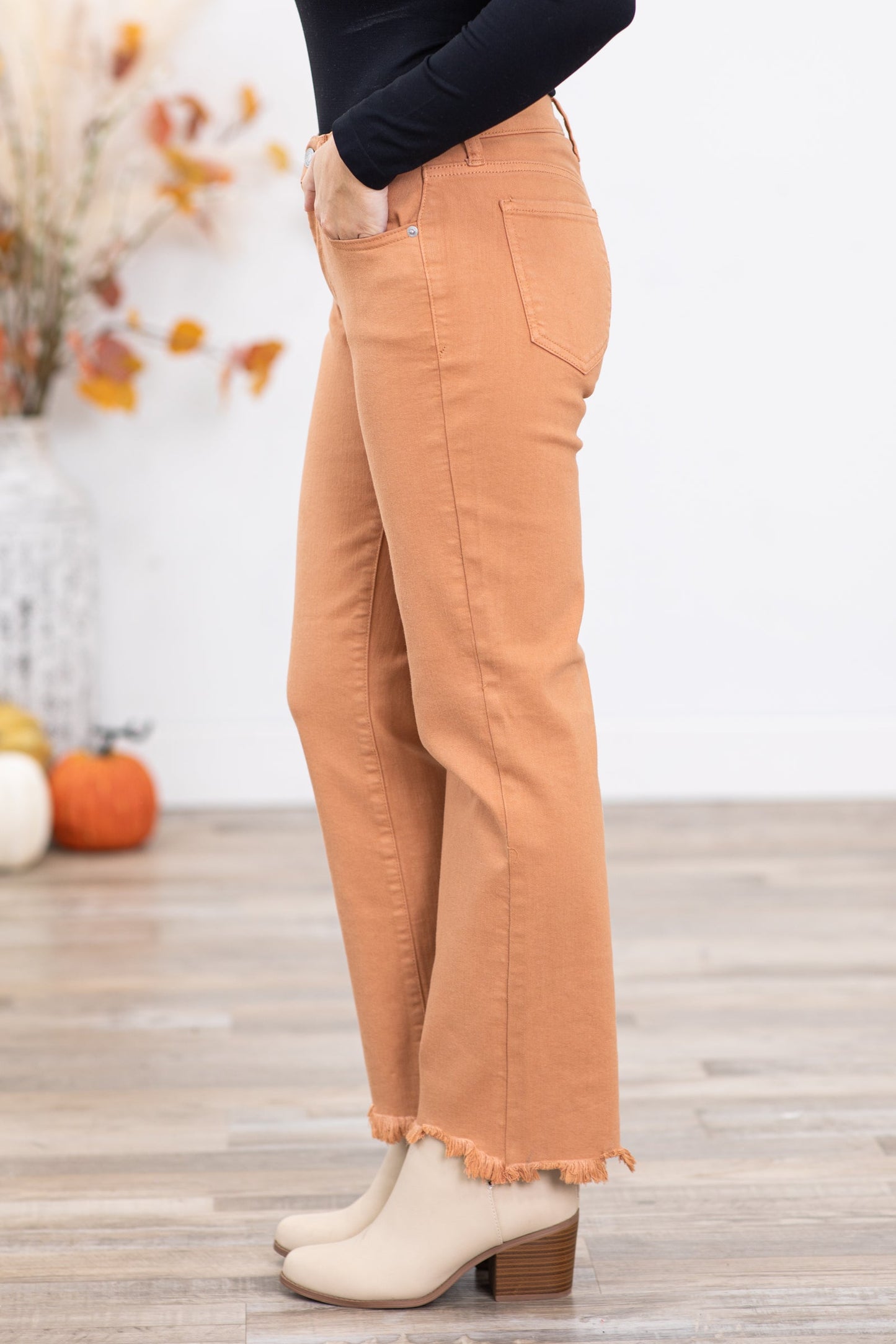 Sneak Peek Light Camel Straight Leg Jeans