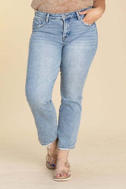 Risen Low Rise Crop Slim Straight Jeans