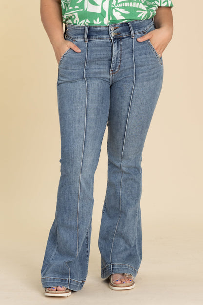 Judy Blue High Waist Trouser Flare Jeans