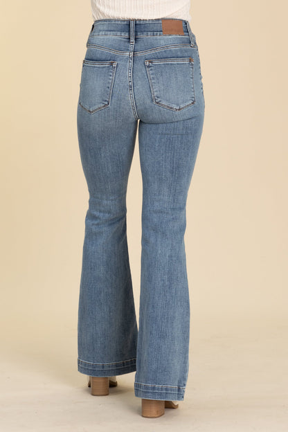 Judy Blue High Waist Trouser Flare Jeans