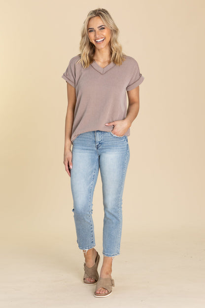 Risen Low Rise Crop Slim Straight Jeans