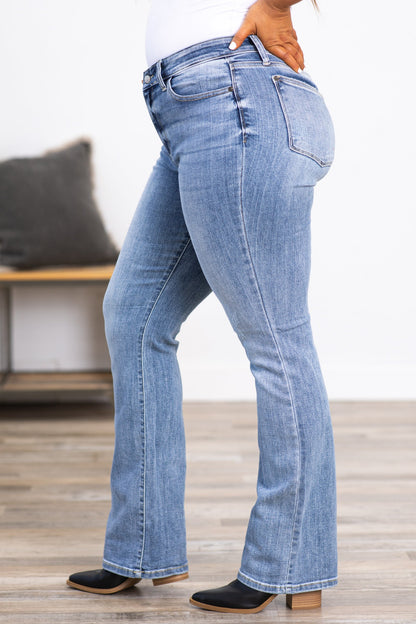 Judy Blue Light Wash Mid Rise Bootcut Jeans