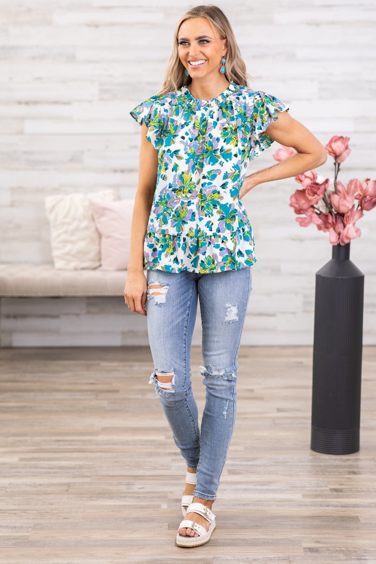 Judy Blue Long Inseam Distressed Jeans