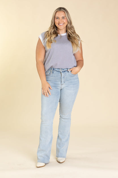 Judy Blue Light Wash 3 Inseam Bootcut Jeans