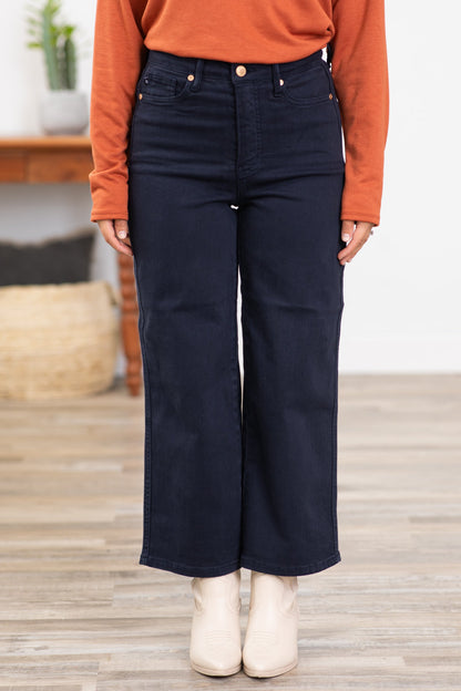Judy Blue Navy Wide Leg Tummy Control Jeans