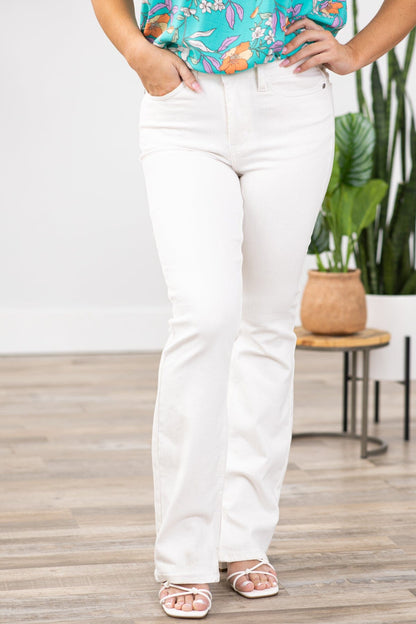 Judy Blue Off White Bootcut Jeans