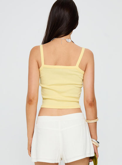 Seashore Shells Graphic Tank Yellow