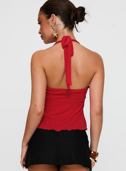 Attina Hardware Detail Top Red