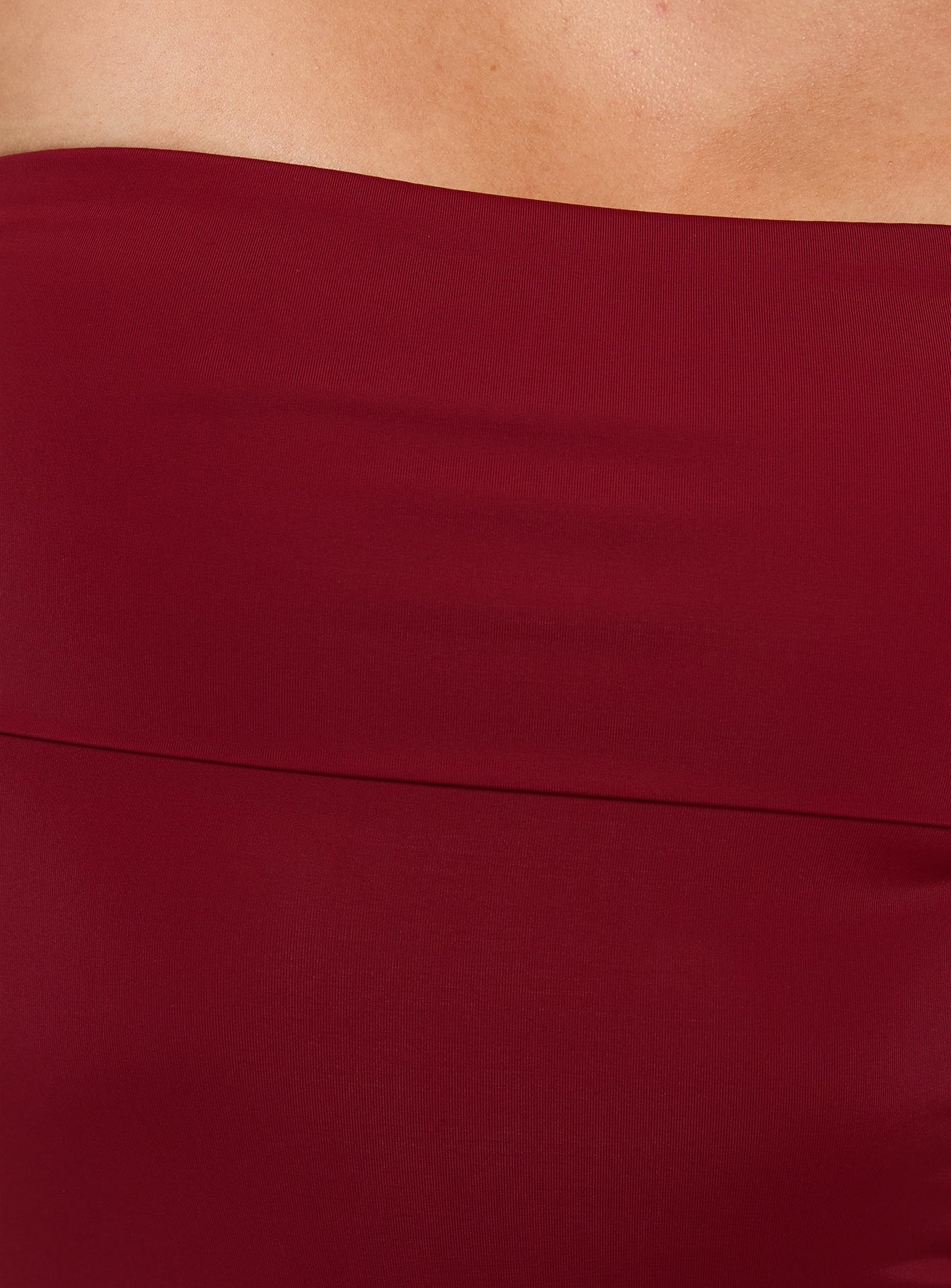 Niner Strapless Bodysuit Burgundy Petite